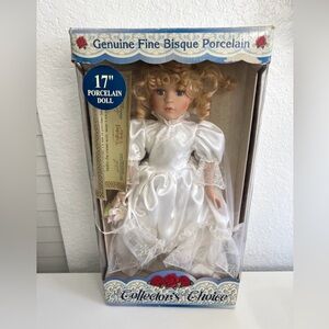 NEW Collector’s Choice 17” Porcelain Doll Limited Edition w/ COA & Box